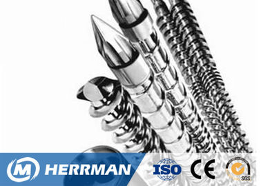 38CrMOALA Material Plastic Extruder Screw , Durable Parallel Twin Screw, cable machine